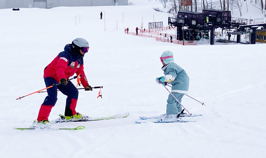 サンタスキースクール　特別（個人）レッスンの様子