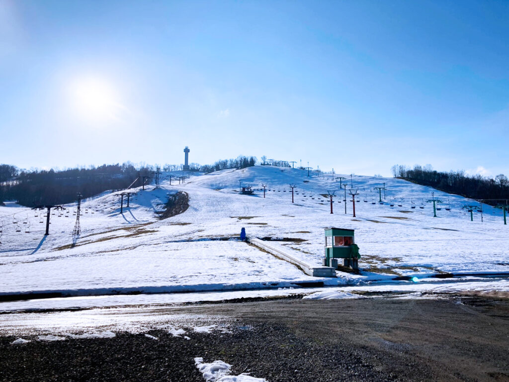 サンタプレゼントパークのゲレンデの様子