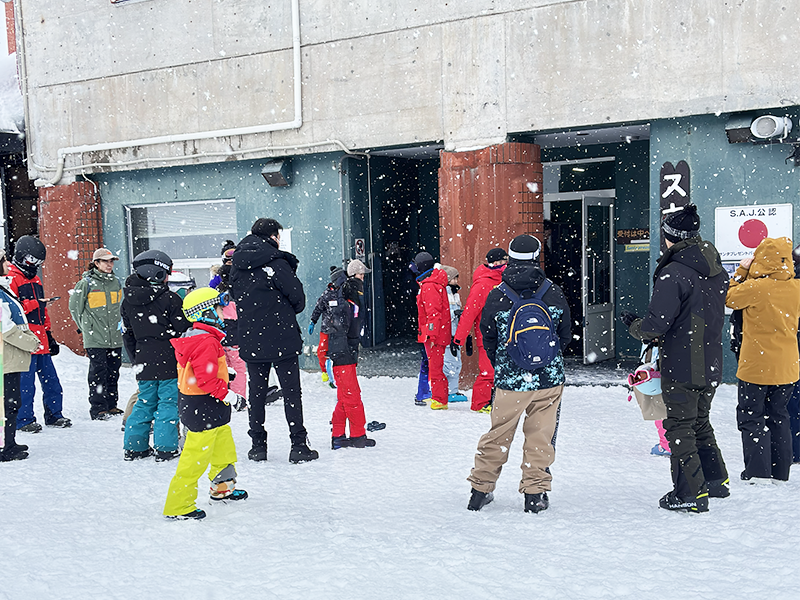 スキー教室級別テスト合格発表