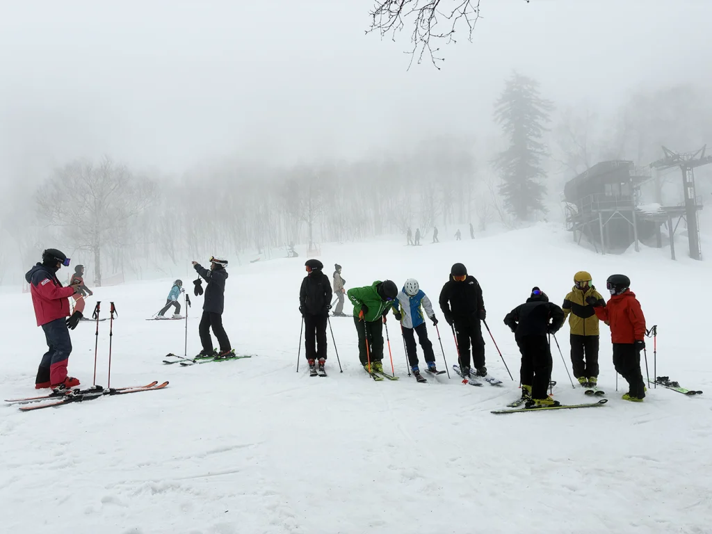 富良野スキー場　濃霧でした